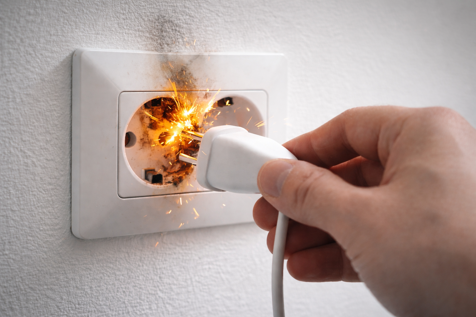 Iskrzące gniazdko czy to groźne i co robić?