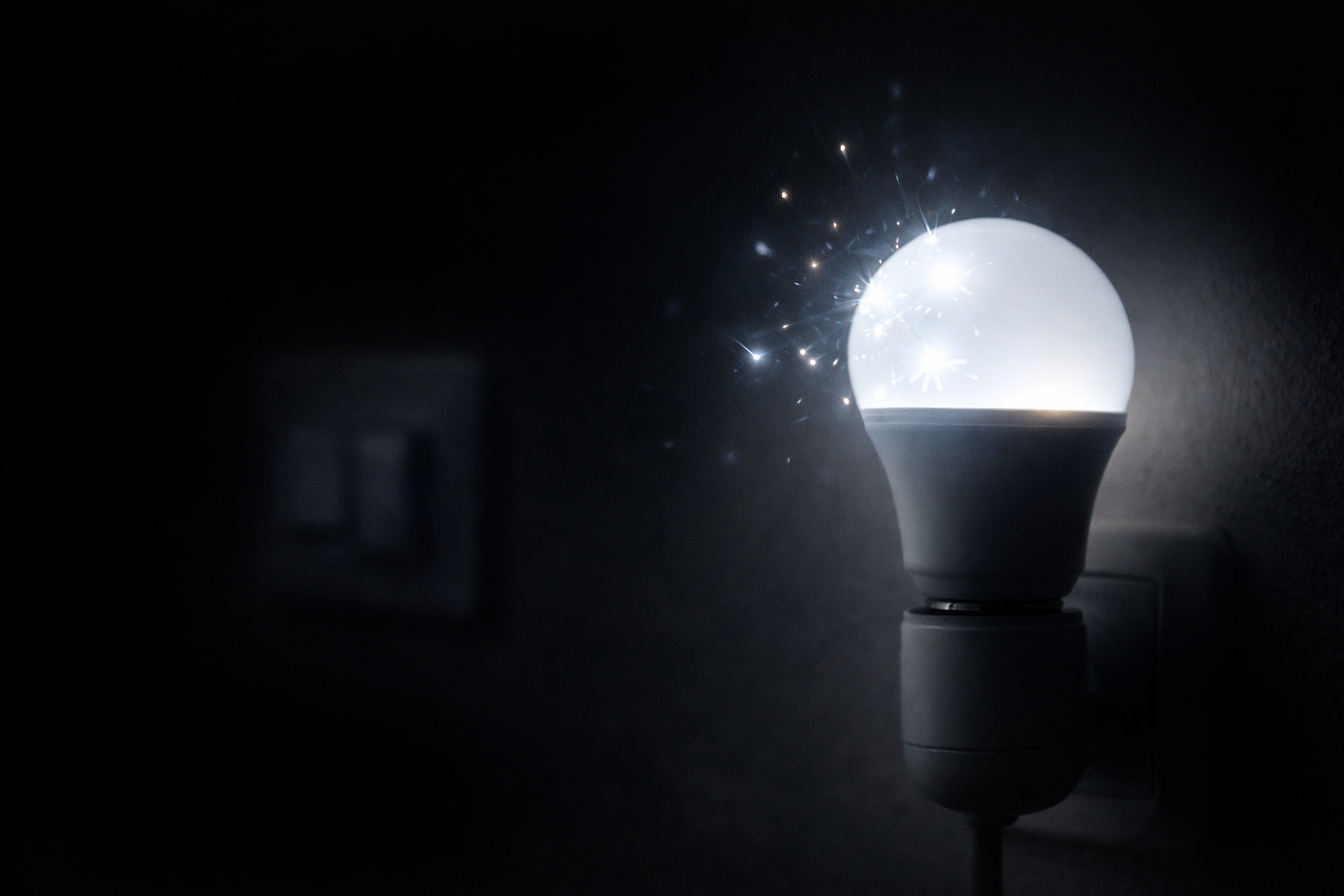 Mrugające światło LED po wyłączeniu