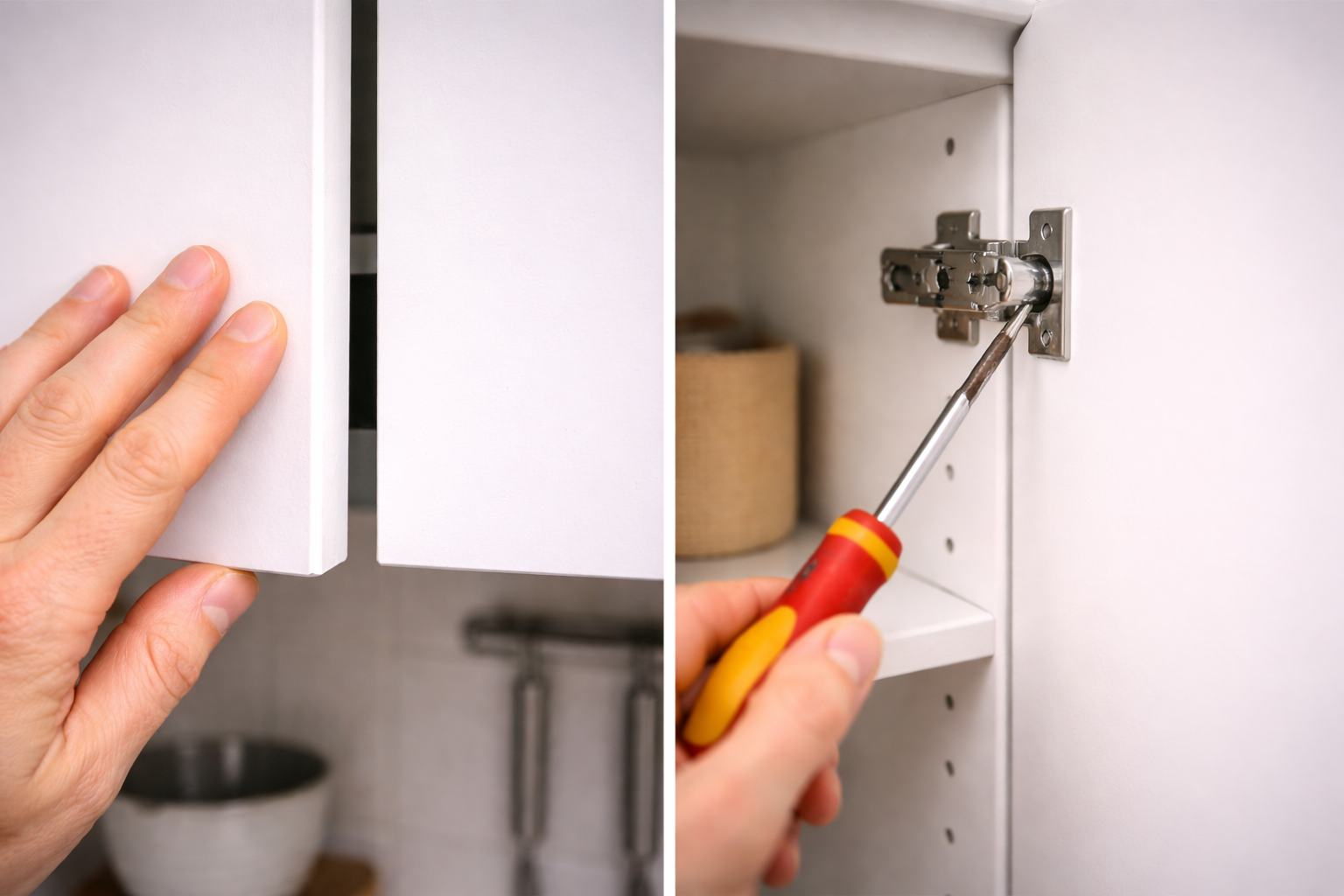 Drzwi szafy lub szafki nie domykają się